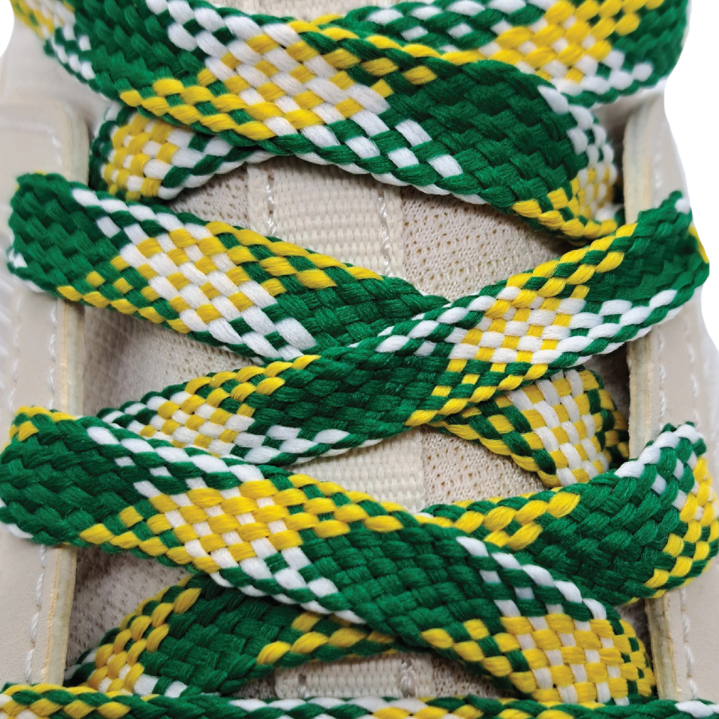 Classic Green & Gold Spirit Laces