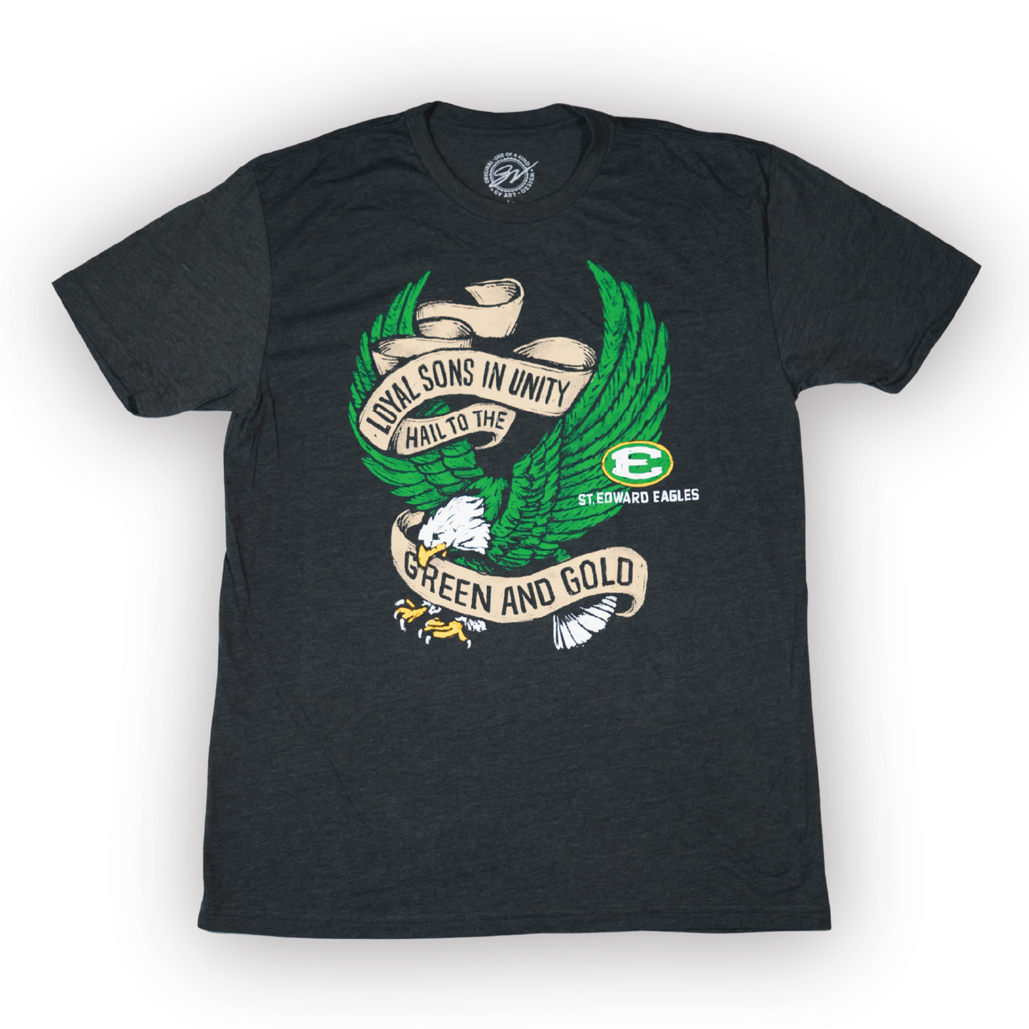 GV Art + Design Green & Gold T-Shirt