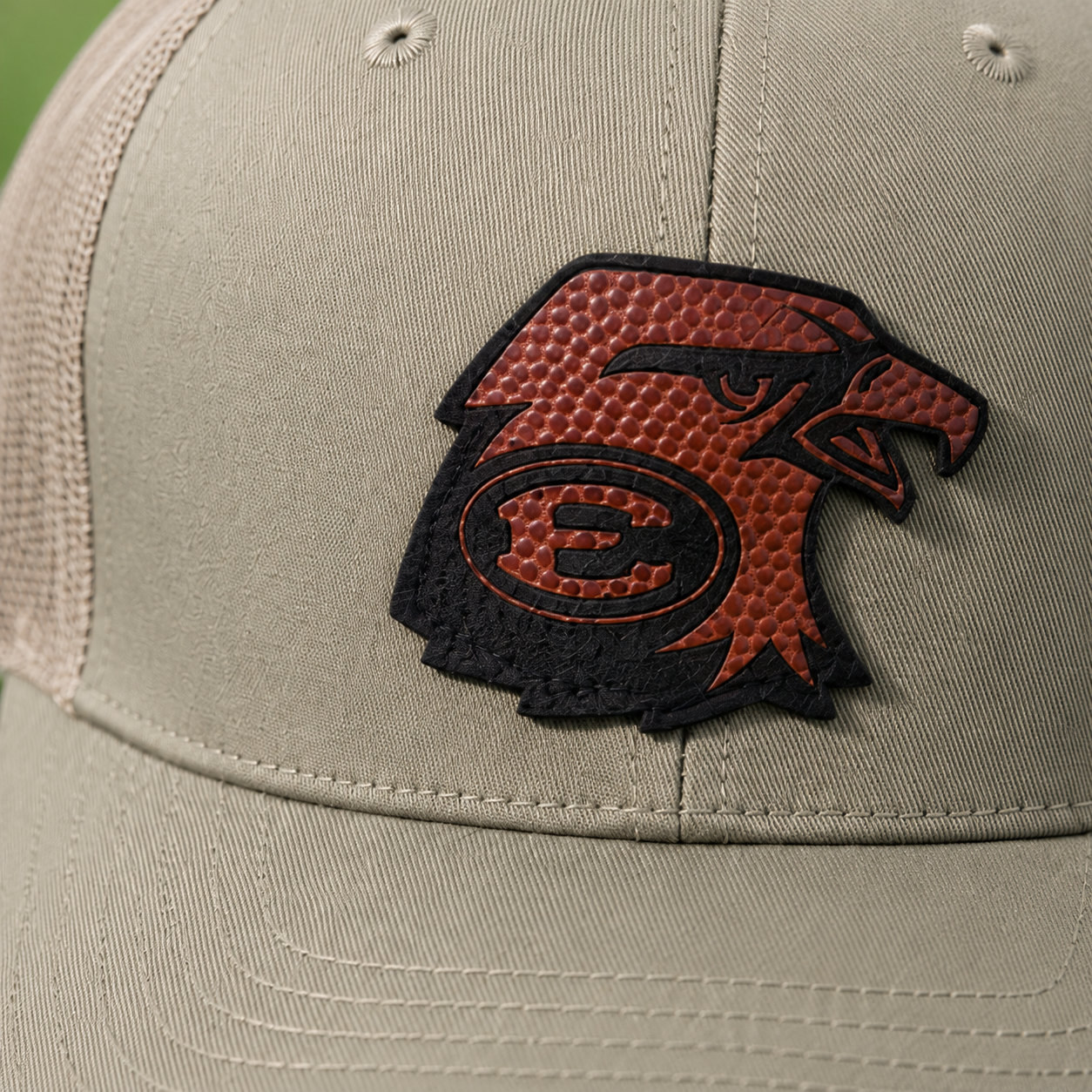 Upcycled Football Trucker Hat