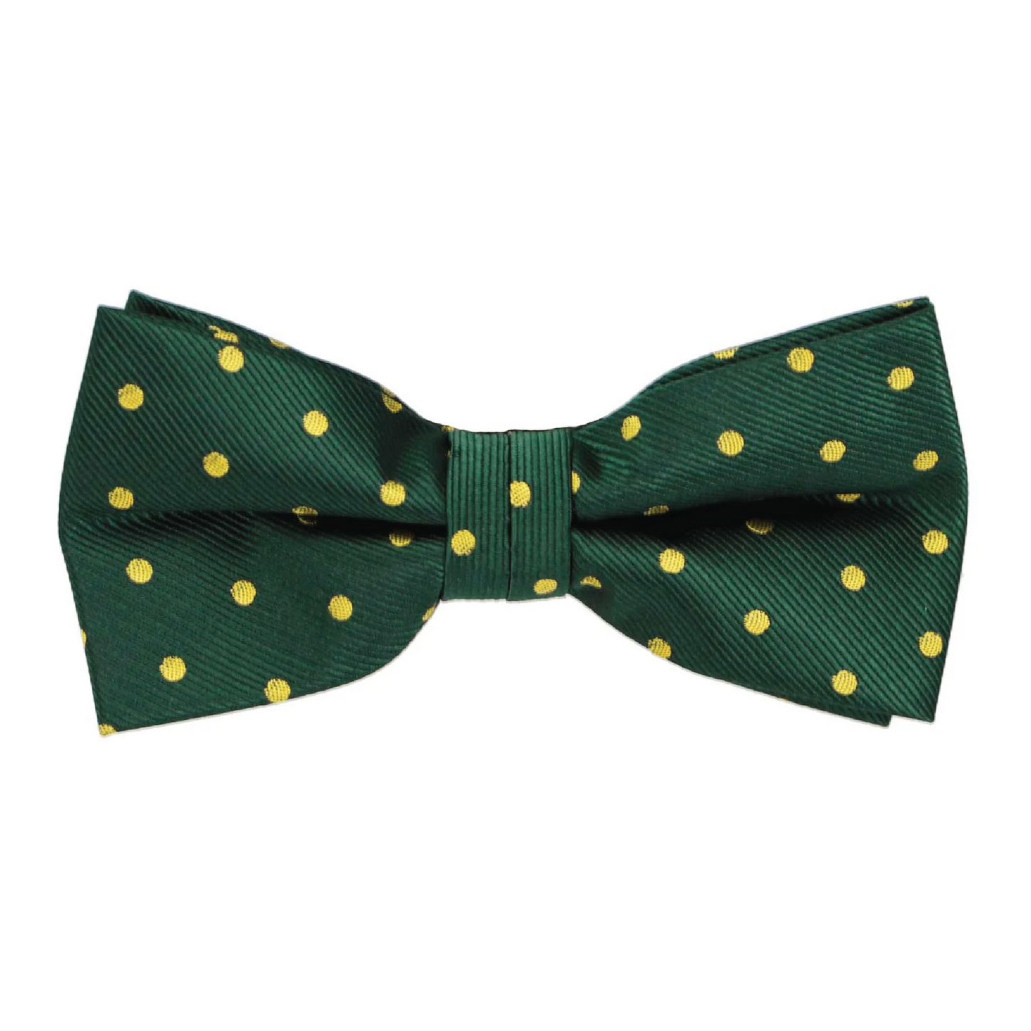 Green & Gold Polka Dot Bow Tie