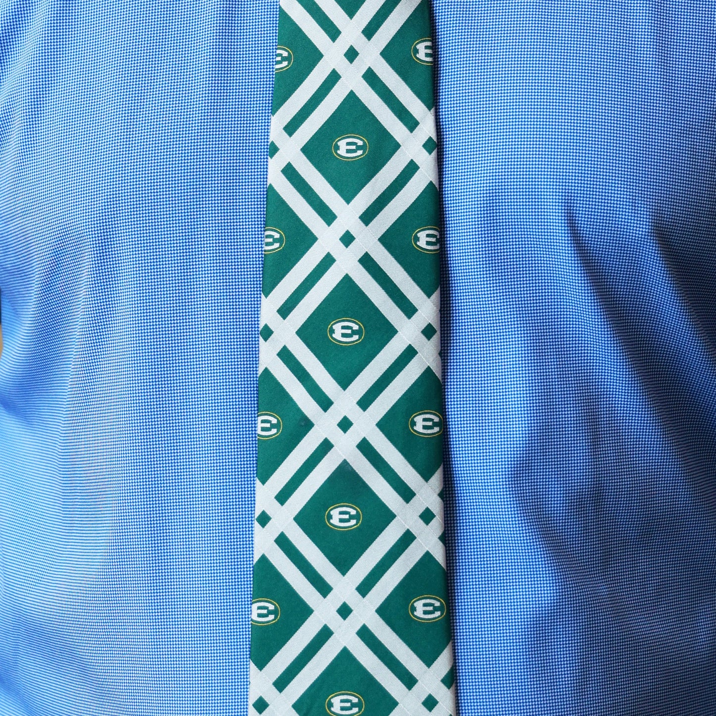 Silk Oval-E Plaid Tie