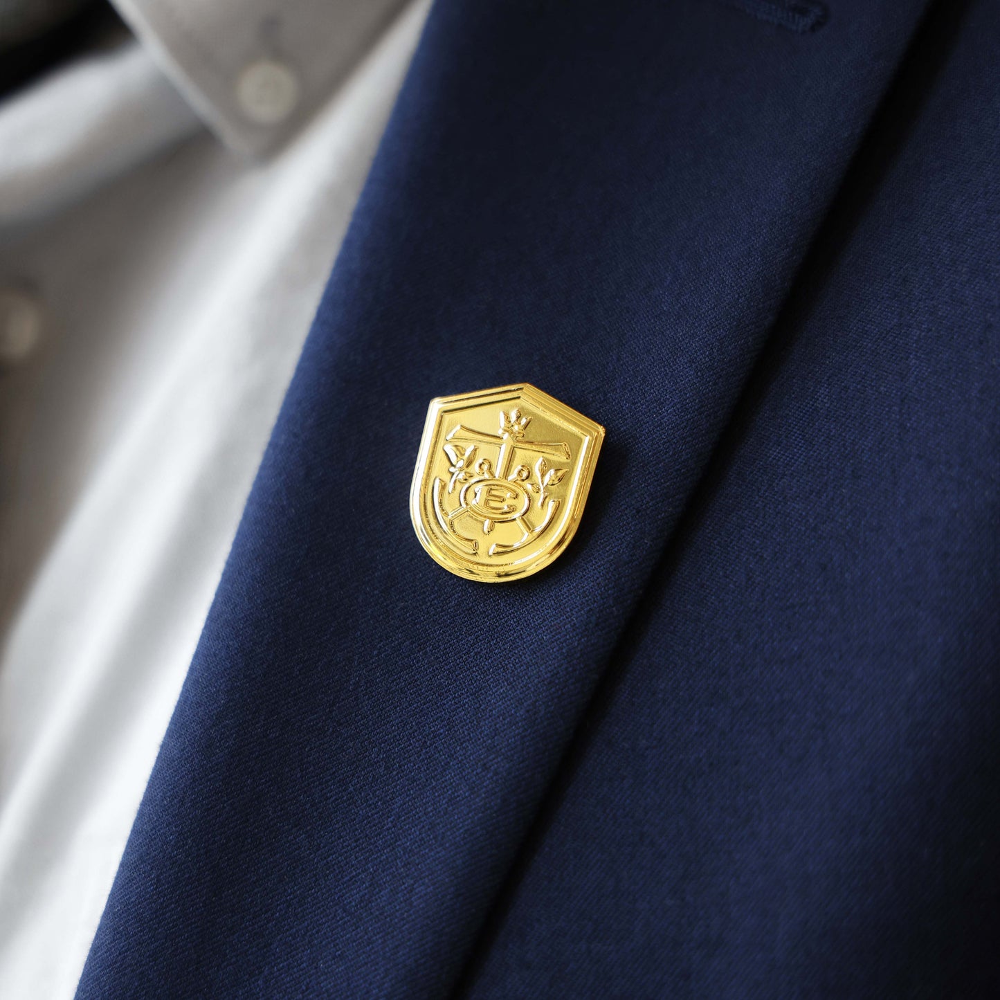 Crest Lapel Pin