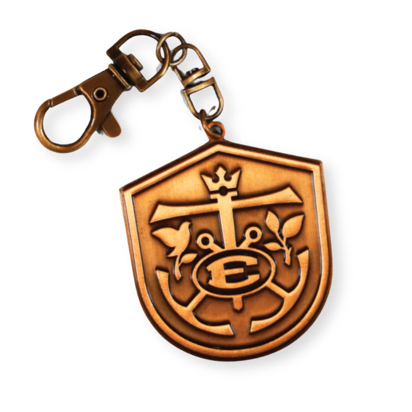 Metal Crest Keychain