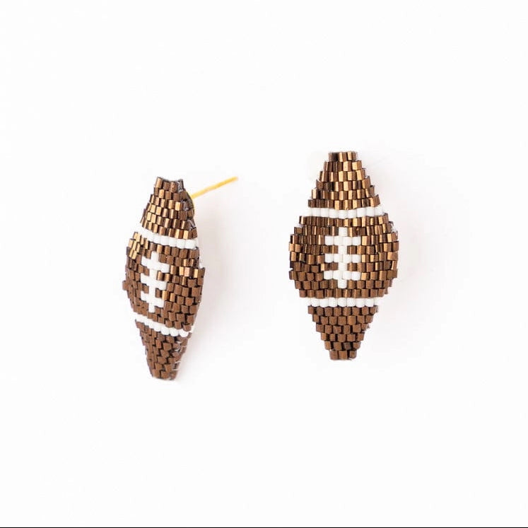 Ink + Alloy Luxe Football Earrings