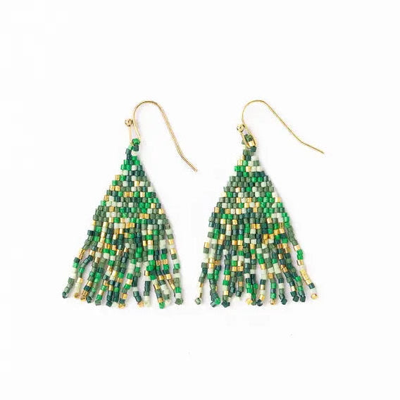 Ink + Alloy Mini Short Fringe Earrings