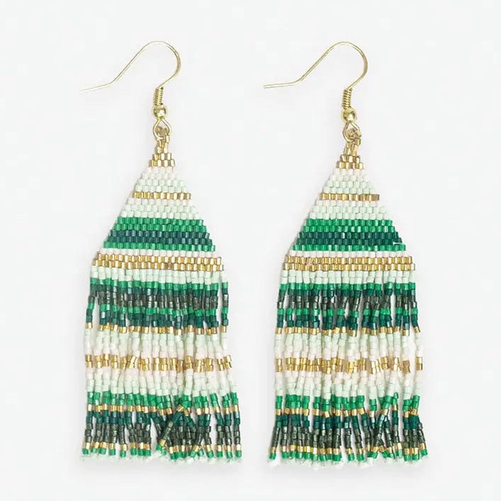 Ink + Alloy Lexie Beaded Fringe Earrings