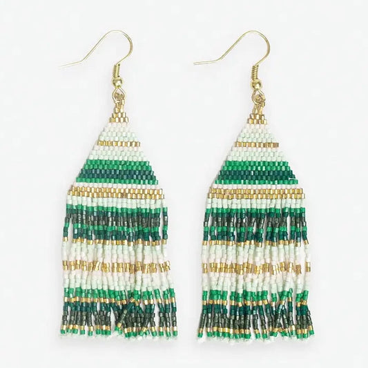 Ink + Alloy Lexie Beaded Fringe Earrings