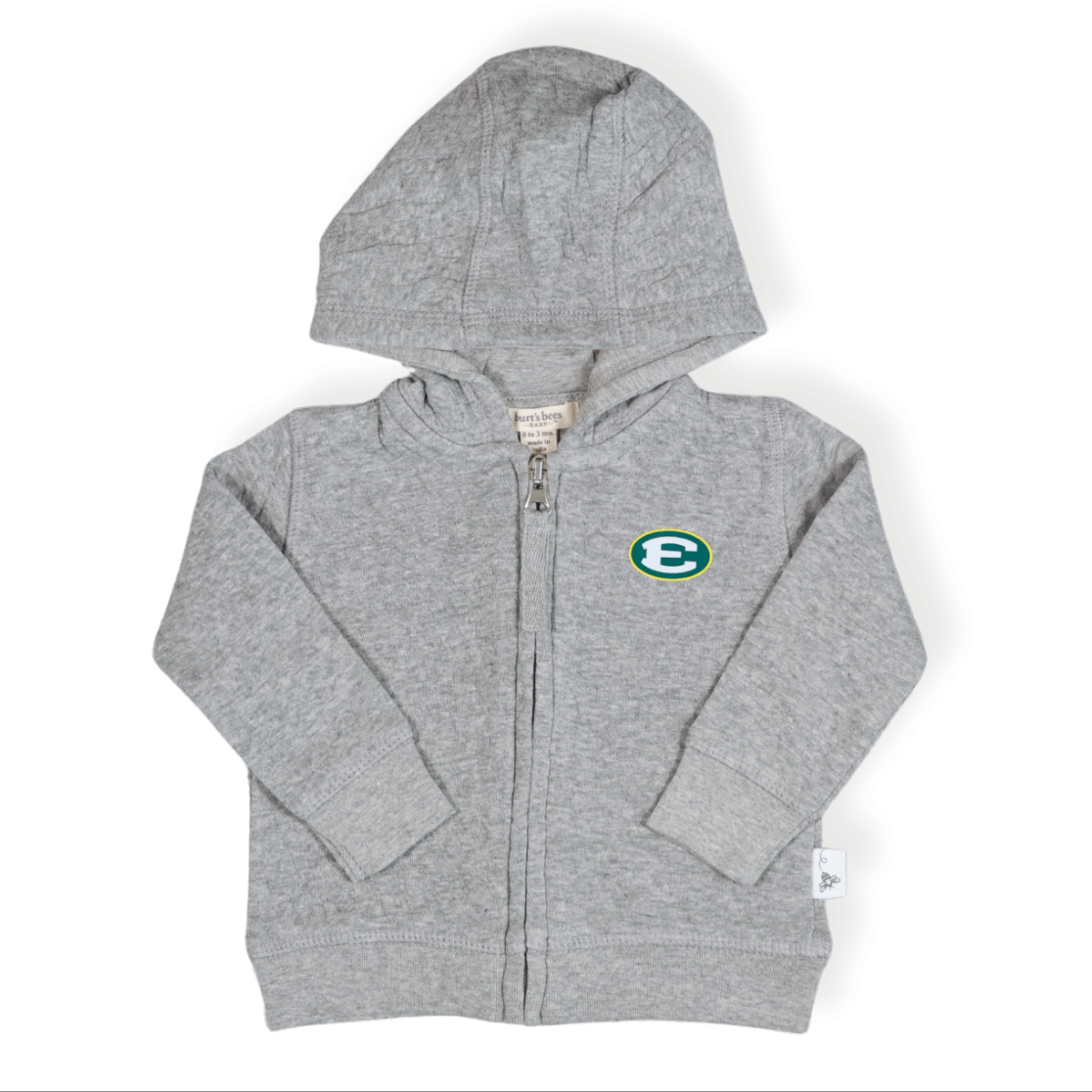 Quilted Organic Cotton Baby Jacket with Oval E