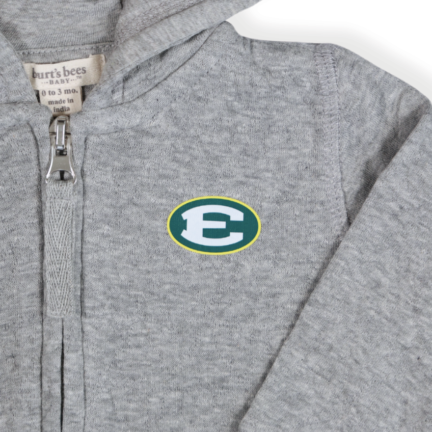 Quilted Organic Cotton Baby Jacket with Oval E