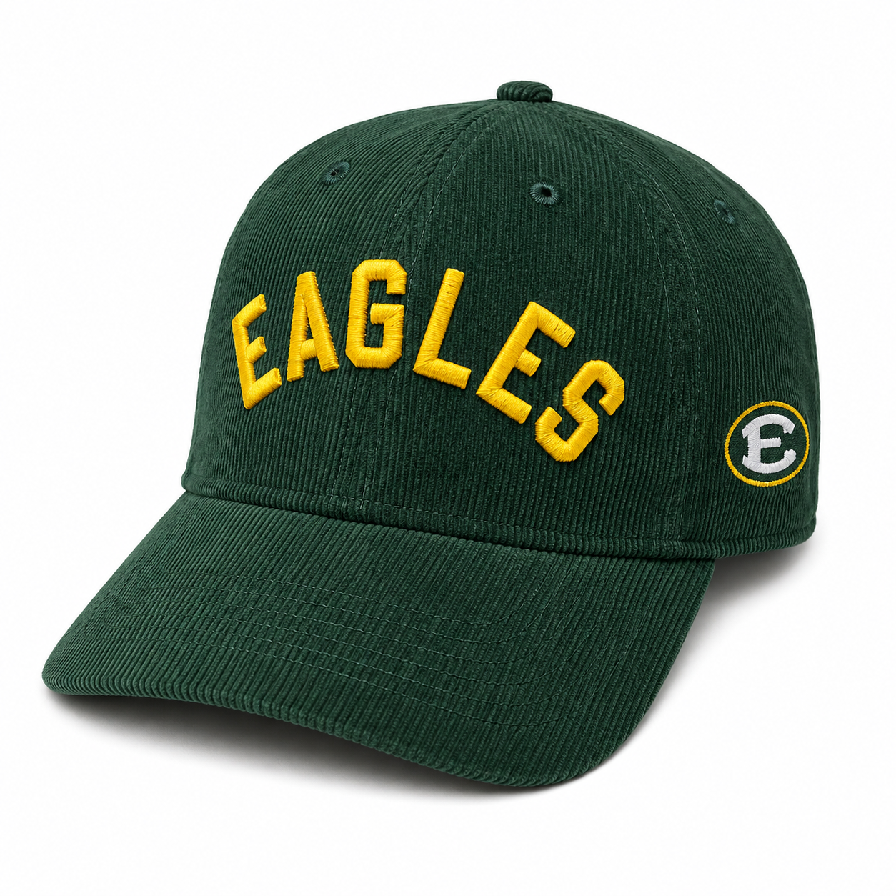 Corduroy Embroidered Eagles Hat