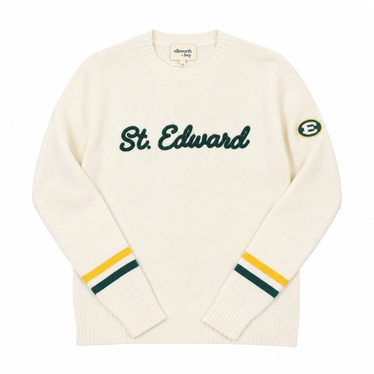 Custom Knit Varsity Crewneck