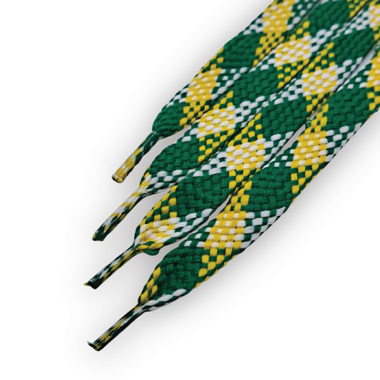 Classic Green & Gold Spirit Laces