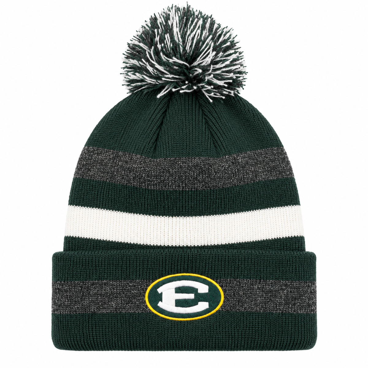 Striped Pom Beanie
