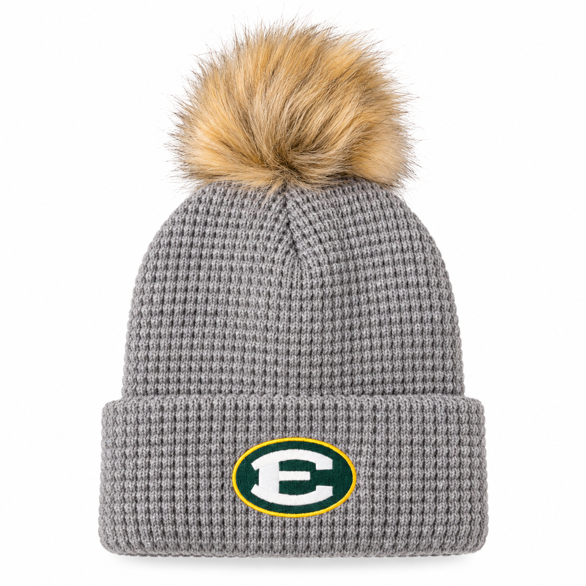 Knit Cuff Hat with Pom