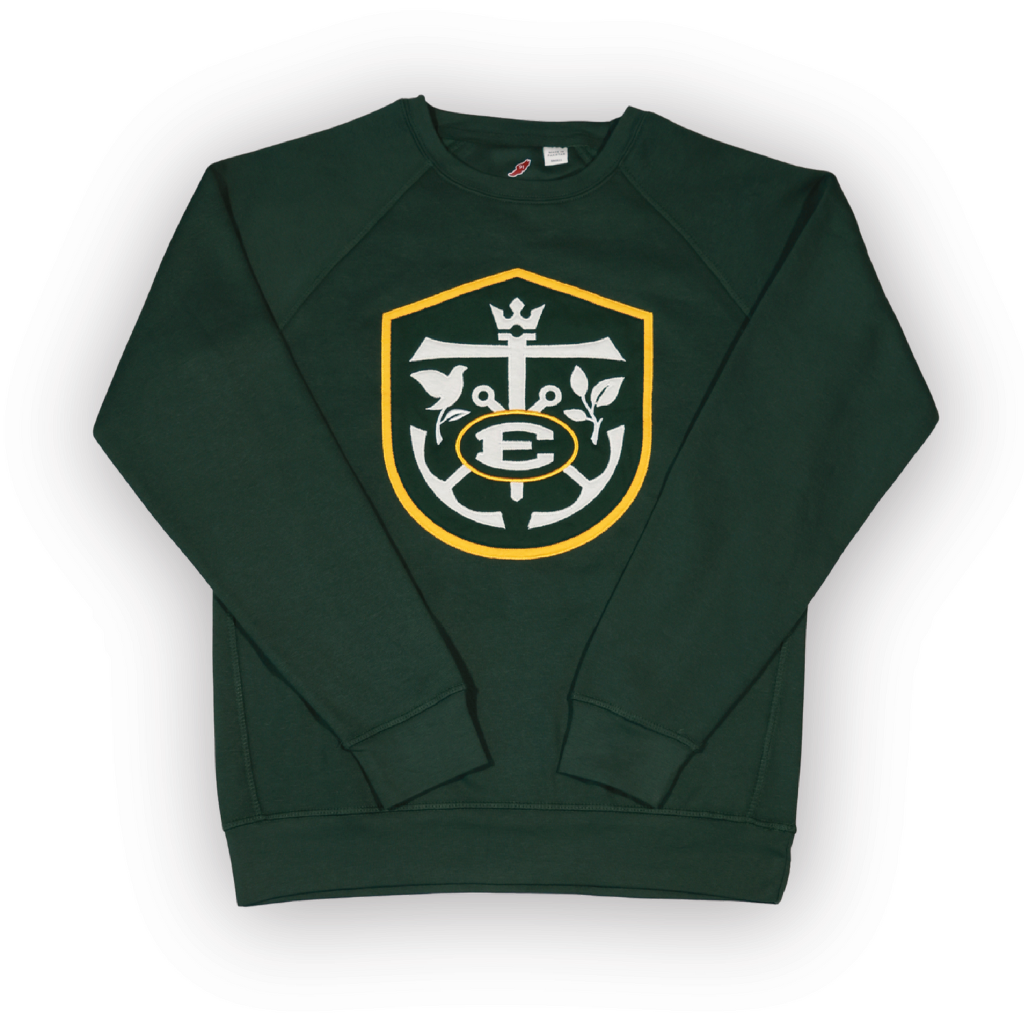 League Embroidered Applique Crewneck