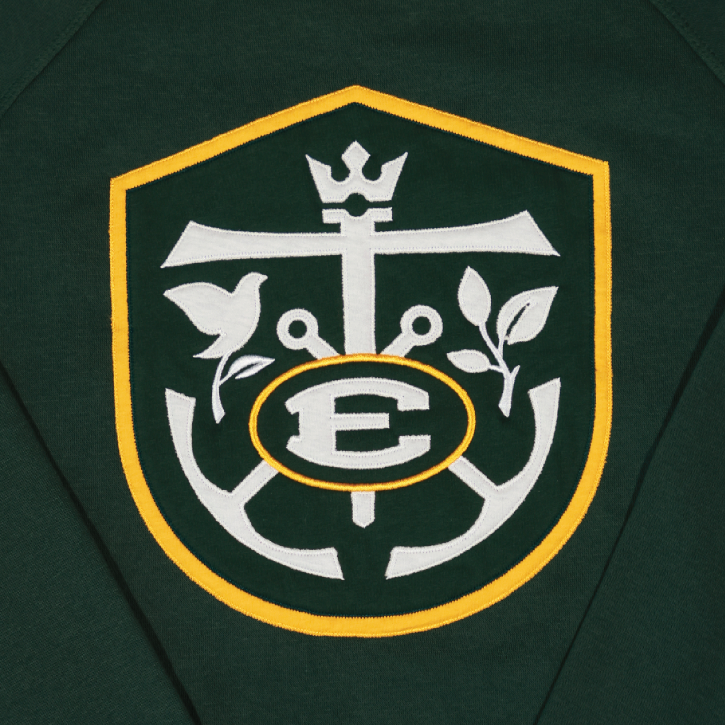 League Embroidered Applique Crewneck