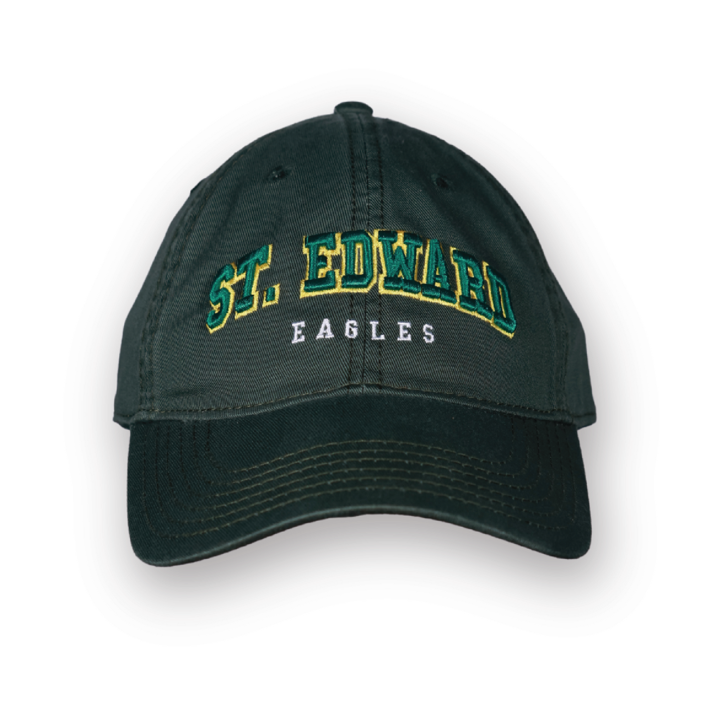 Twill Green Embroidered Hat