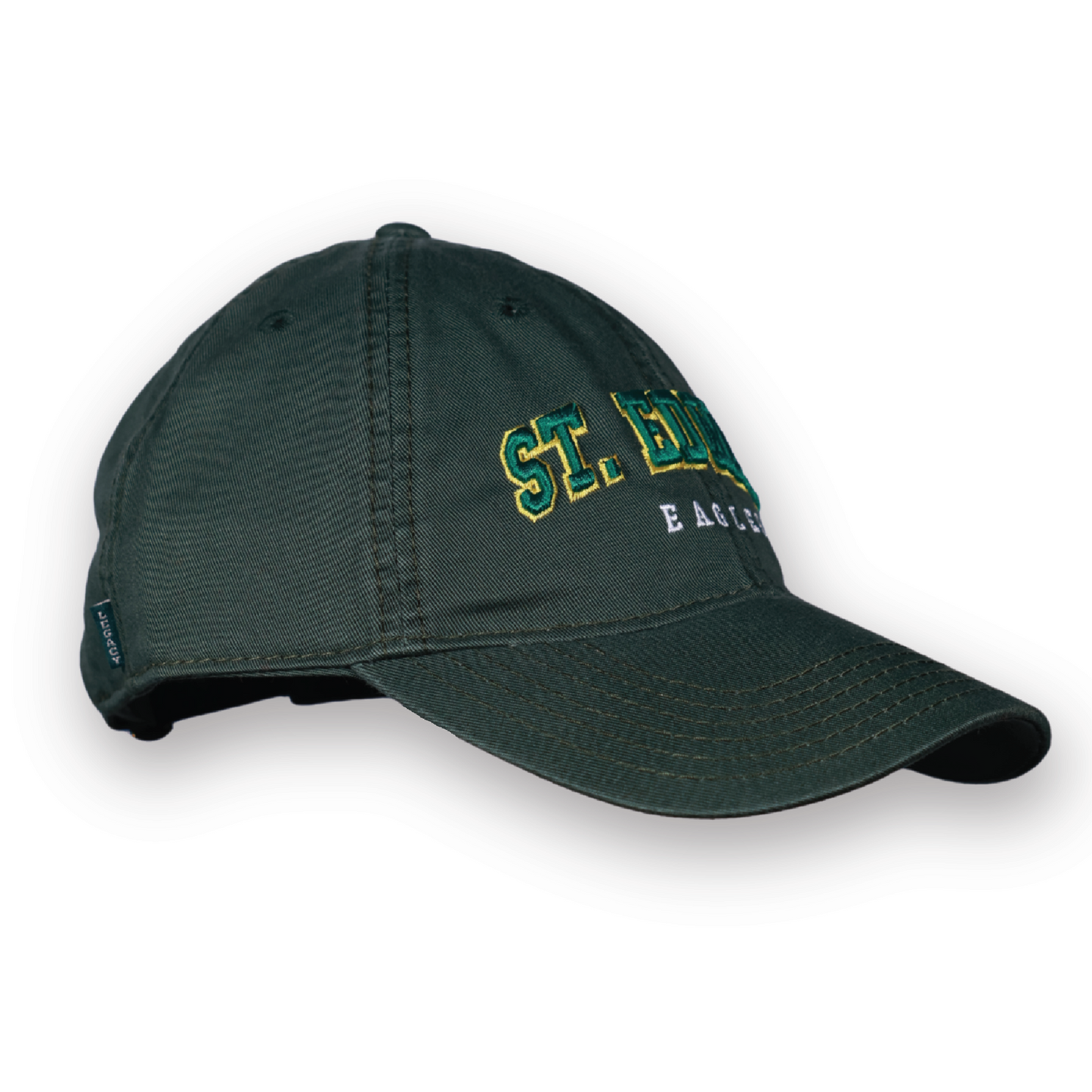 Twill Green Embroidered Hat