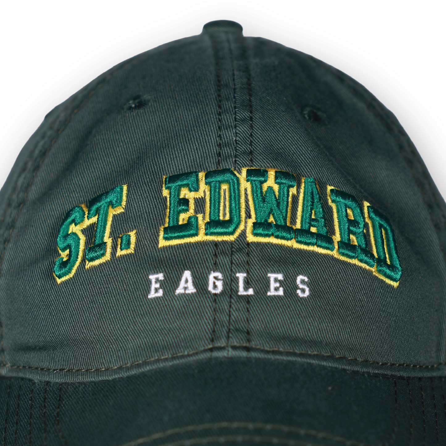 Twill Green Embroidered Hat