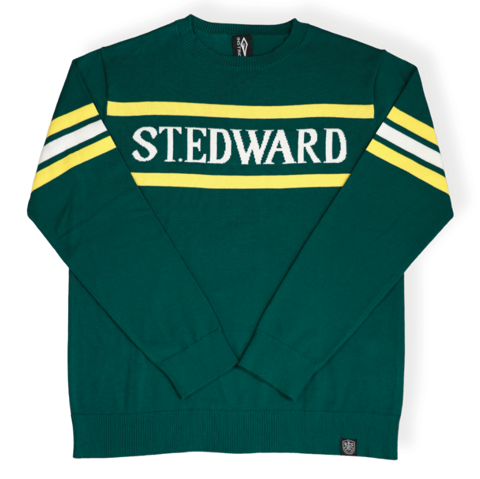Green and Gold Crewneck Sweater