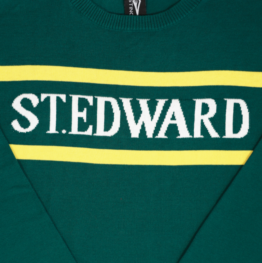Green and Gold Crewneck Sweater