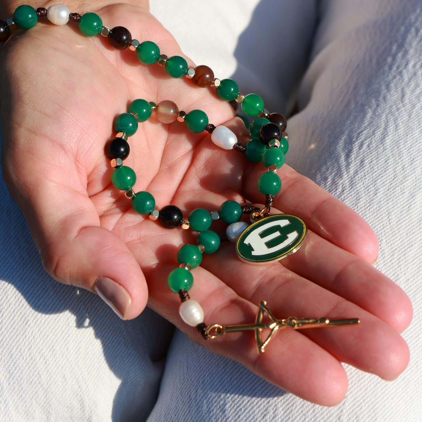 Semi-Precious Stone Beaded Rosary