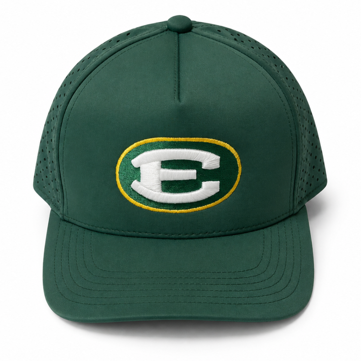 Dark Green CUT Oval E Hat