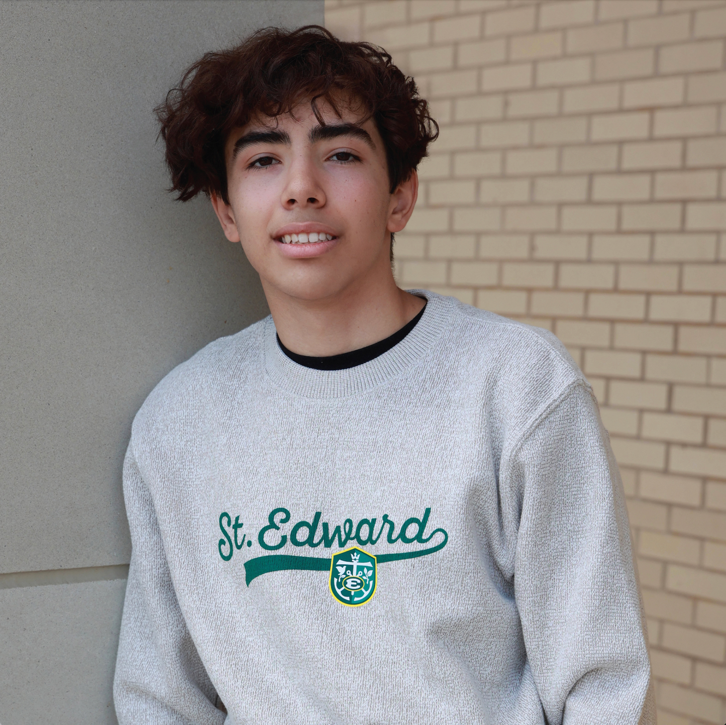 Textured Fleece Crewneck