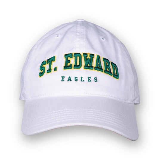 Twill White Embroidered Hat