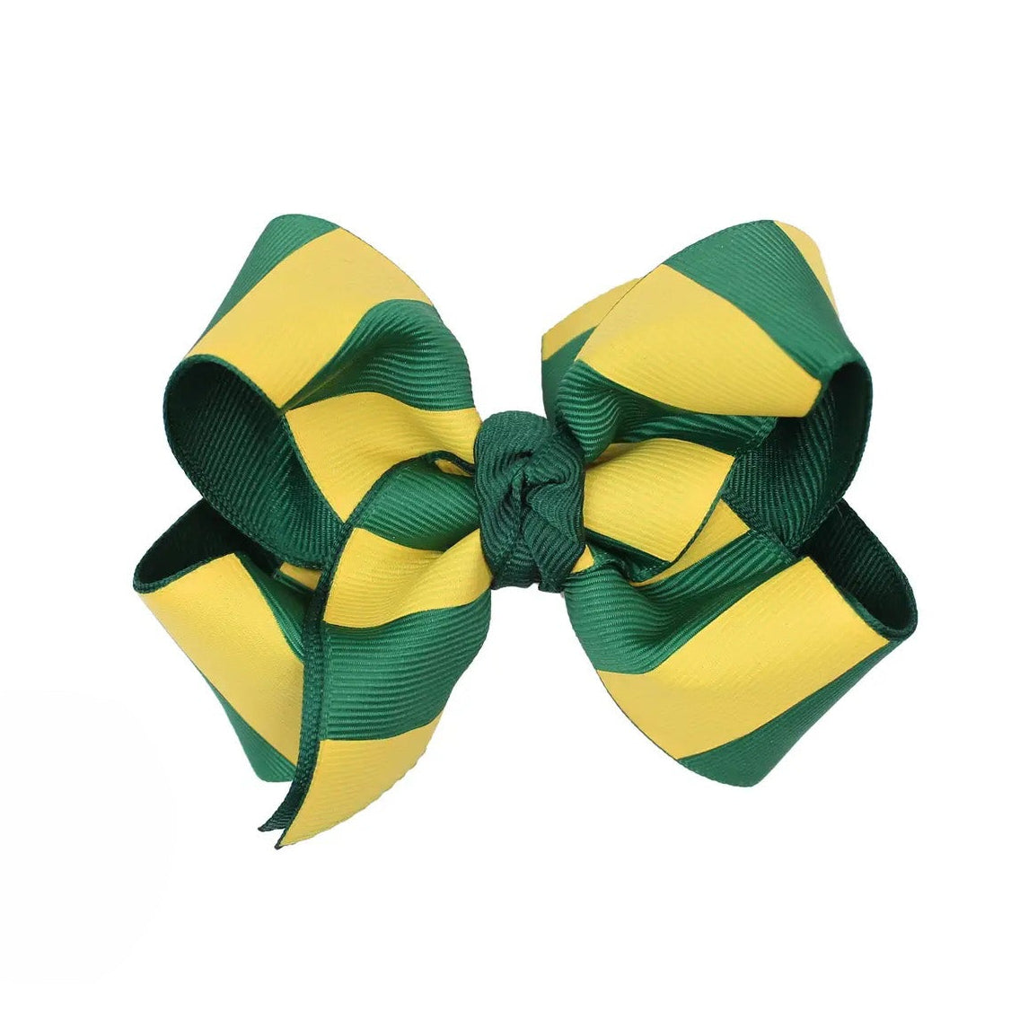 Green & Gold Hair Bow